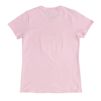 Pink - Back - Star Wars The Mandalorian Womens-Ladies Grogu Puff Print Fitted T-Shirt