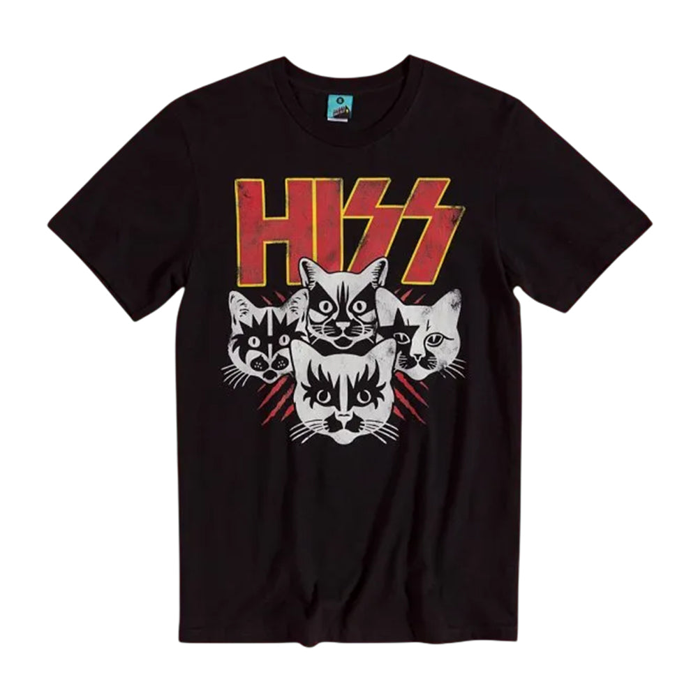 Black - Front - Truffle Shuffle Unisex Adult Hiss Cats T-Shirt