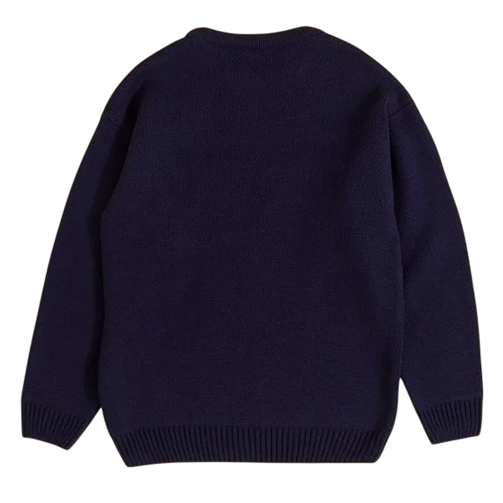 Blue - Back - Wallace and Gromit Unisex Adult Gromit Knitted Jumper