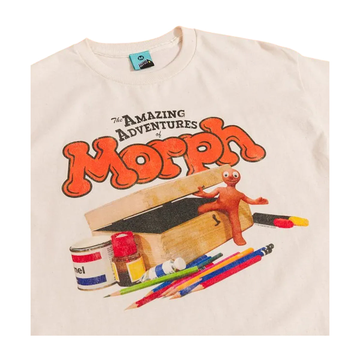 Beige - Side - The Amazing Adventures Of Morph Unisex Adult Aardman T-Shirt