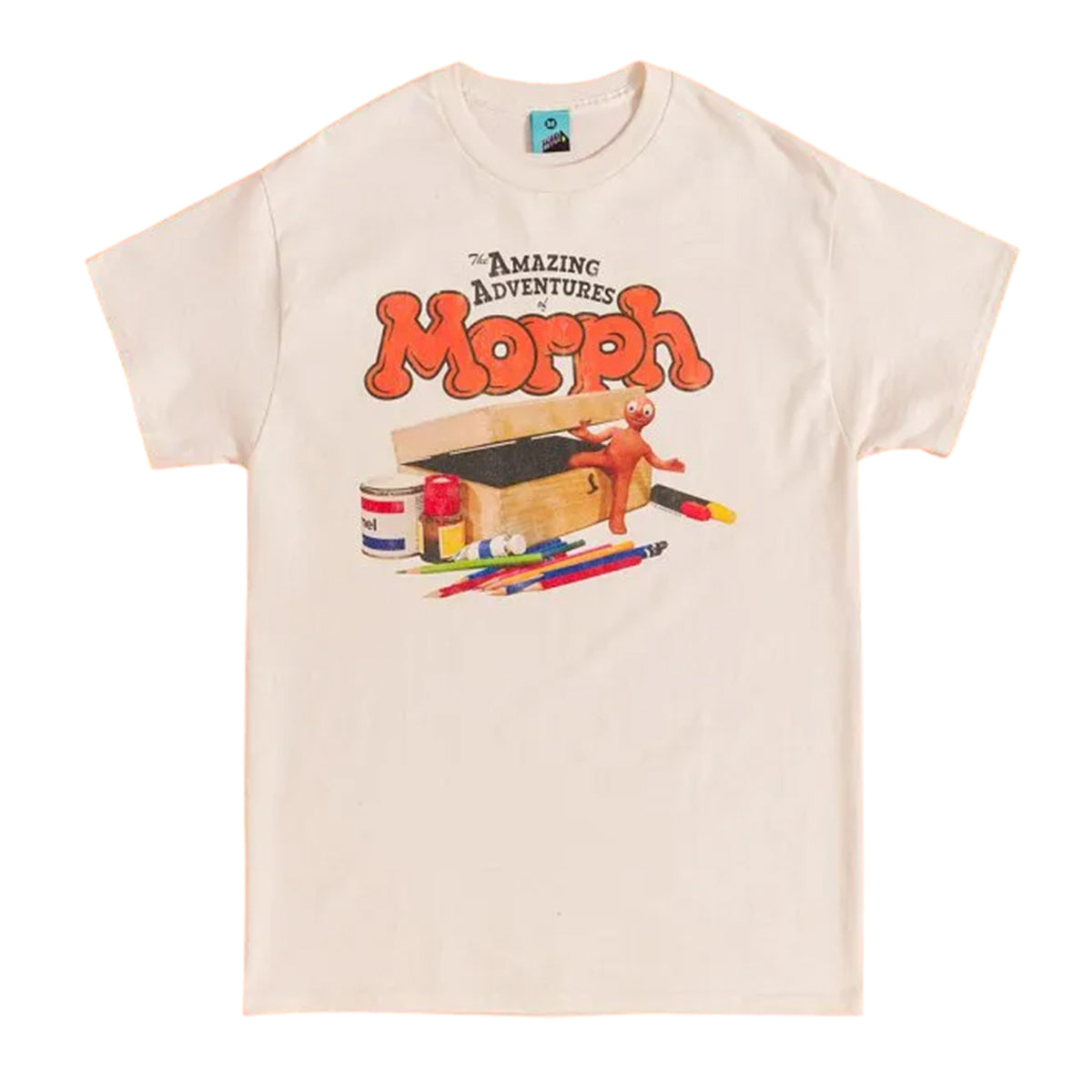 Beige - Front - The Amazing Adventures Of Morph Unisex Adult Aardman T-Shirt