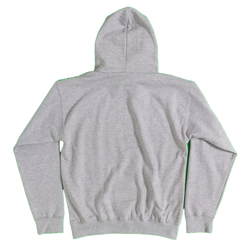 Grey Marl - Back - Wallace and Gromit Unisex Adult Vengeance Most Fowl Gnome Improvements Hoodie