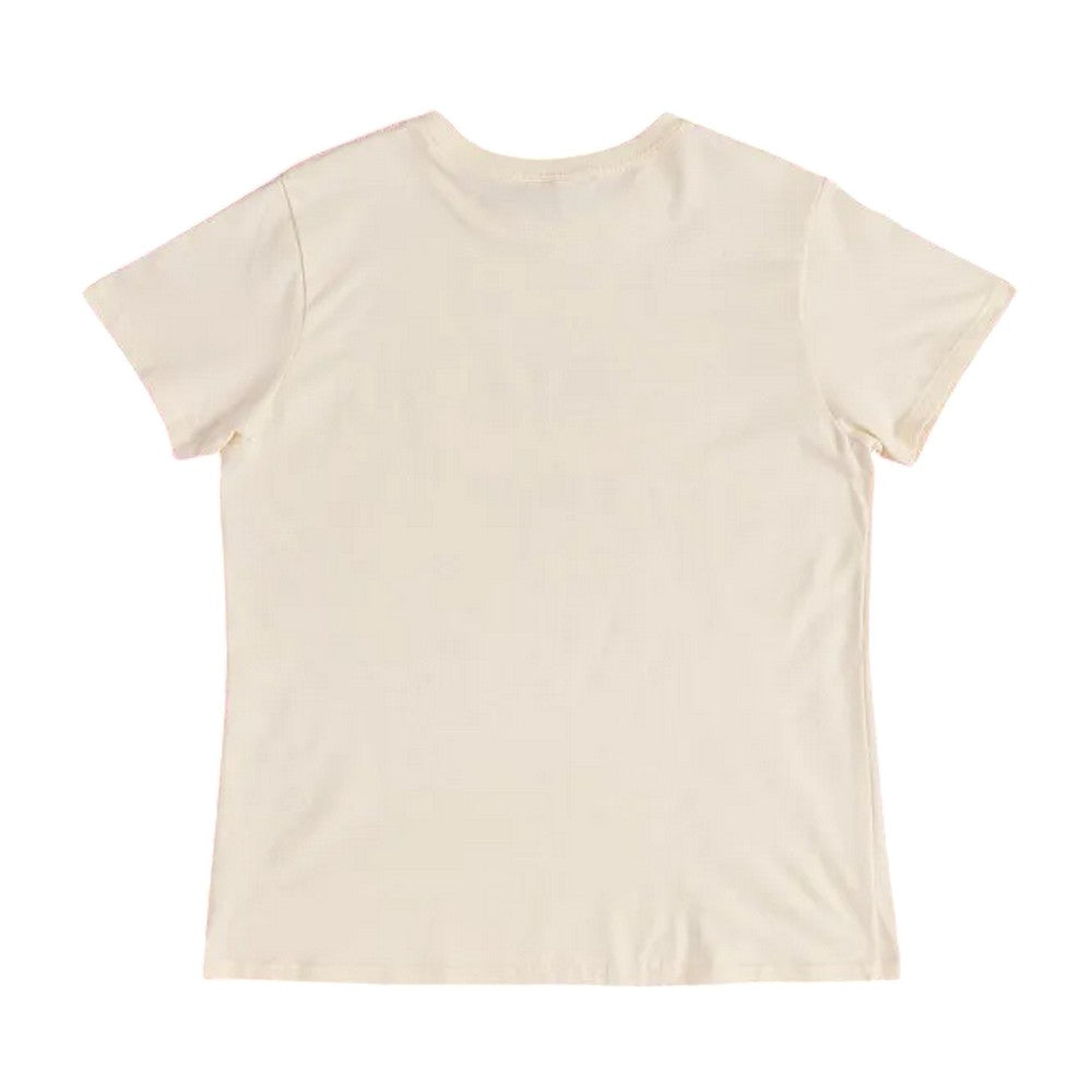 Natural - Back - Labyrinth Womens-Ladies Ello Heart Fitted T-Shirt