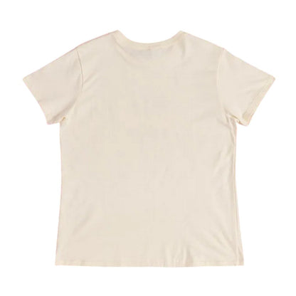 Natural - Back - Labyrinth Womens-Ladies Ello Heart Fitted T-Shirt