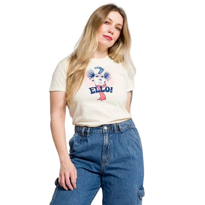 Natural - Lifestyle - Labyrinth Womens-Ladies Ello Heart Fitted T-Shirt