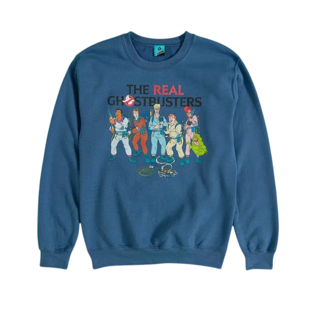 Indigo Blue - Front - The Real Ghostbusters Unisex Adult Sweatshirt