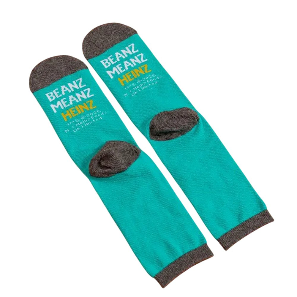 Green - Back - Heinz Unisex Adult Baked Beans Socks