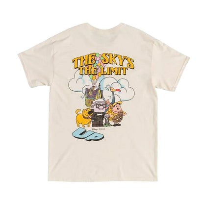 Natural - Back - Up Unisex Adult Characters Back Print T-Shirt
