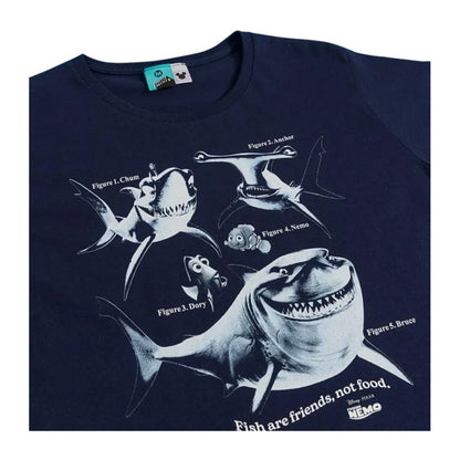 Blue - Side - Finding Nemo Womens-Ladies Fitted T-Shirt