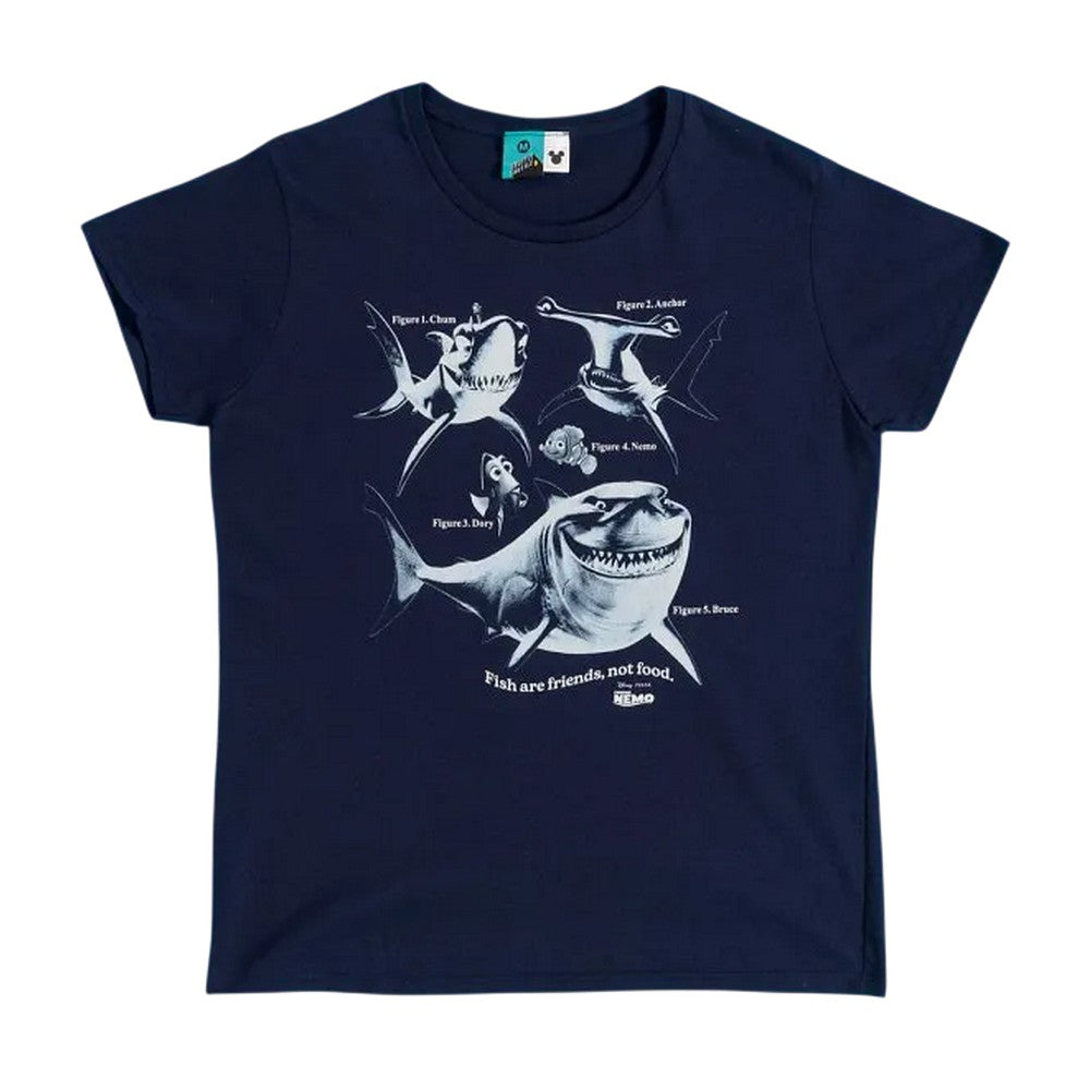 Blue - Front - Finding Nemo Womens-Ladies Fitted T-Shirt