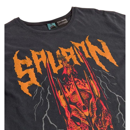 Charcoal - Side - The Lord Of The Rings Womens-Ladies Sauron Vintage Wash Shirt Dress