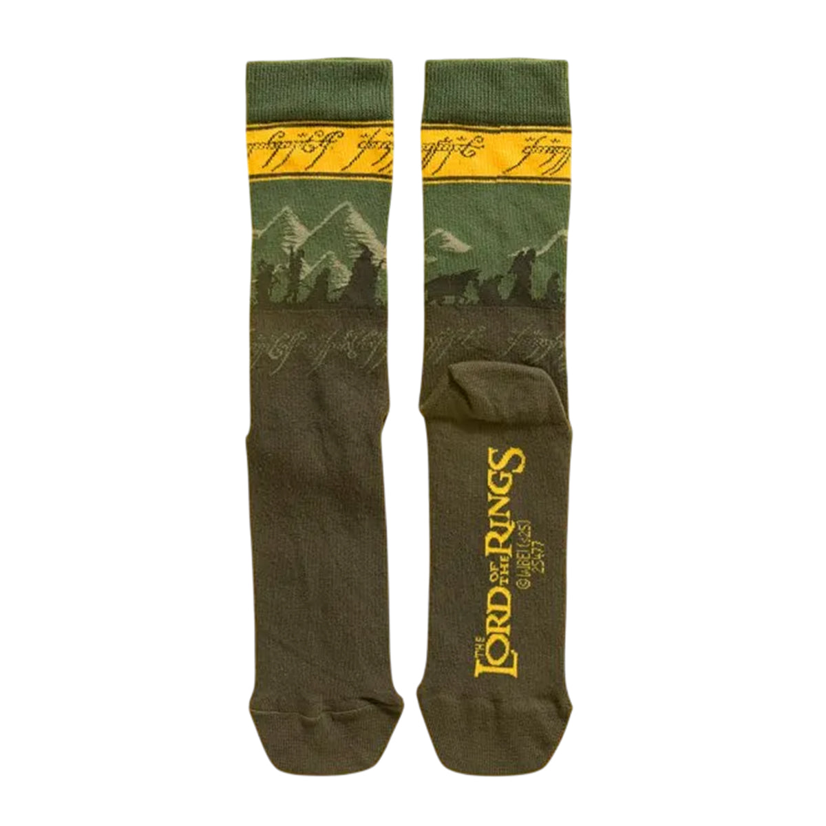 Green-Black - Front - The Lord Of The Rings Unisex Adult Sauron Socks (Pack of 2)