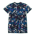 Navy - Back - Gremlins Womens-Ladies Smoky All-Over Print Smock Dress