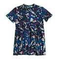Navy - Front - Gremlins Womens-Ladies Smoky All-Over Print Smock Dress