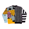 Multicoloured - Back - Nightmare Before Christmas Unisex Adult Patchwork Cardigan