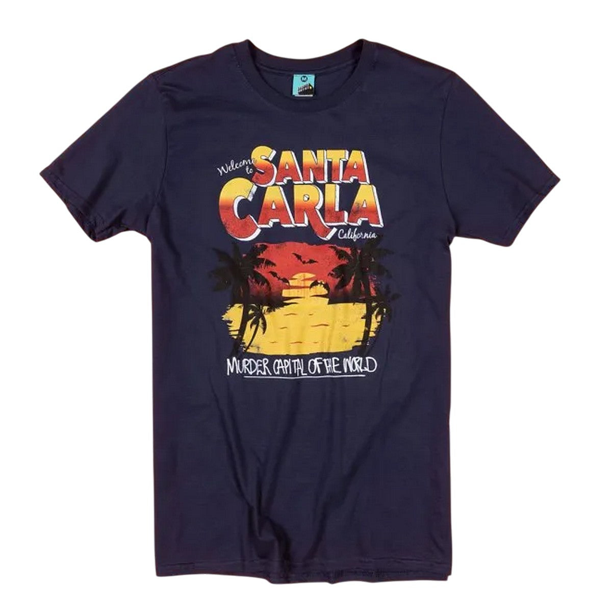 Blue - Front - The Lost Boys Unisex Adult Inspired Welcome To Santa Carla T-Shirt