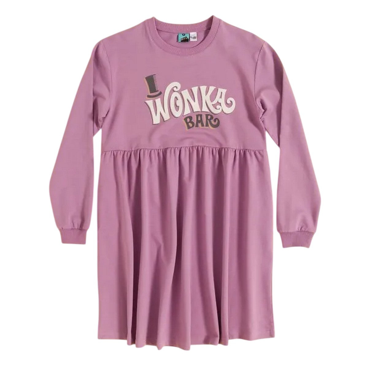 Violet - Front - Wonka Womens-Ladies Chocolate Bar Smock Dress