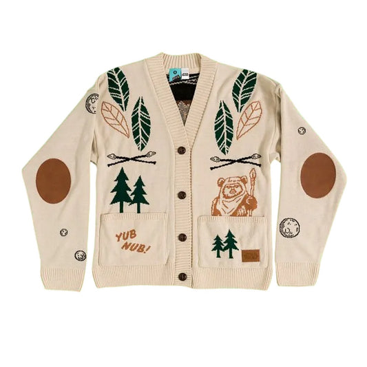 Beige - Front - Star Wars Unisex Adult Ewok Forest Cardigan