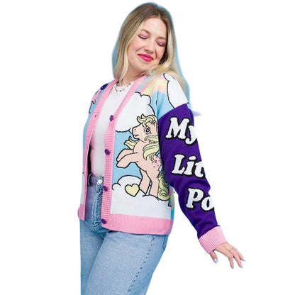 Multicoloured - Lifestyle - My Little Pony Unisex Adult Clouds Cardigan