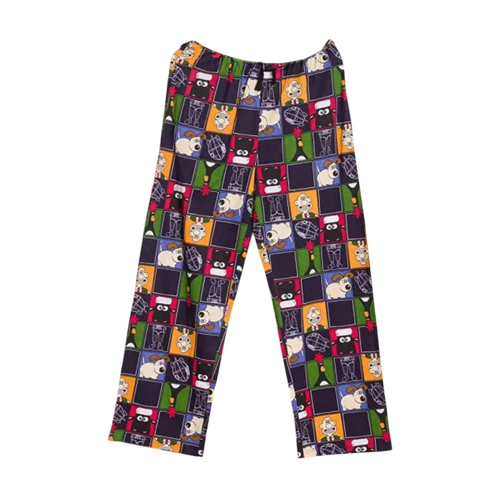 Multicoloured - Front - Wallace and Gromit Unisex Adult All-Over Print Lounge Pants