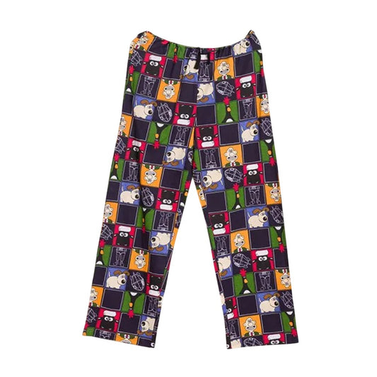 Multicoloured - Front - Wallace and Gromit Unisex Adult All-Over Print Lounge Pants