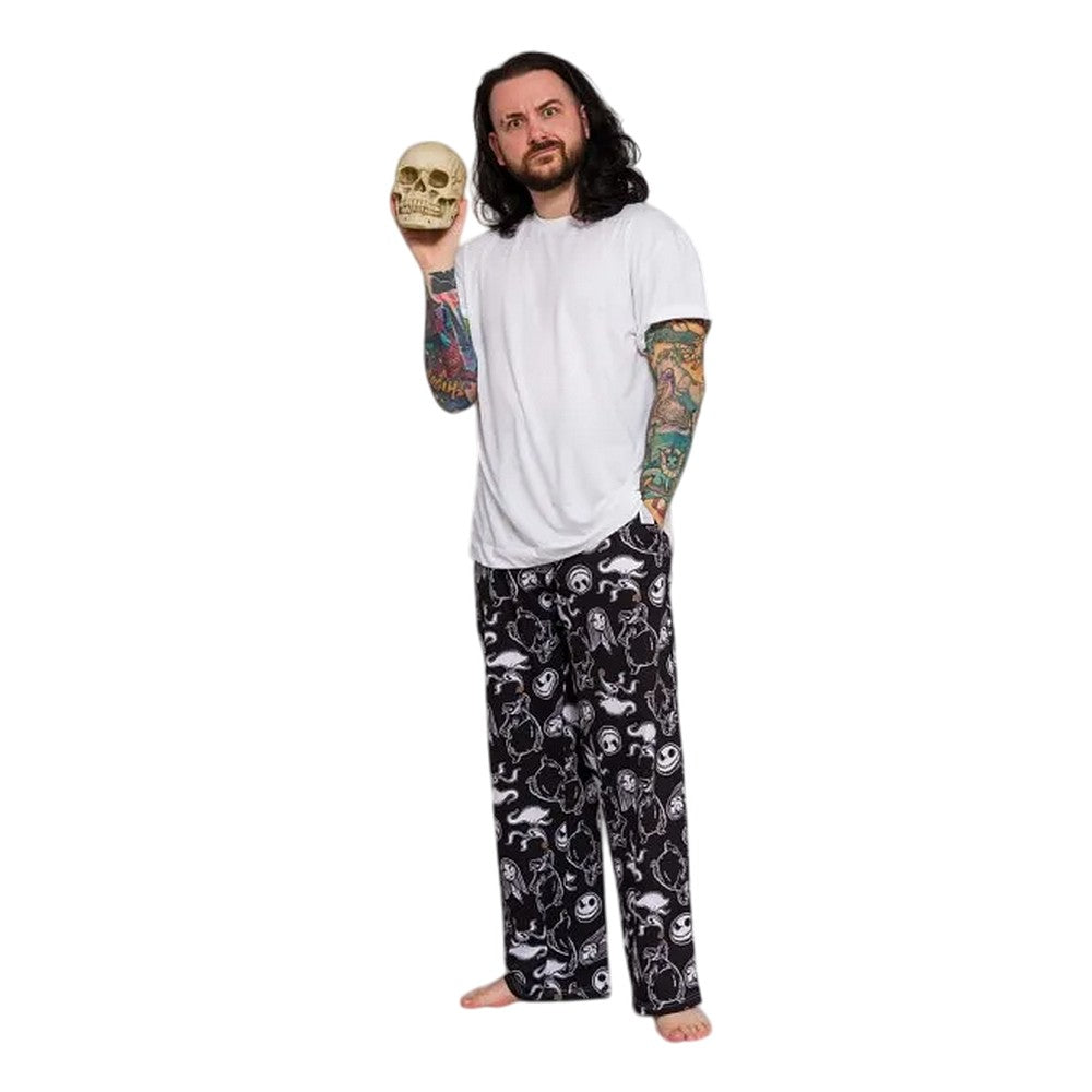 Black-Charcoal - Lifestyle - The Nightmare Before Christmas Mens Lounge Pants