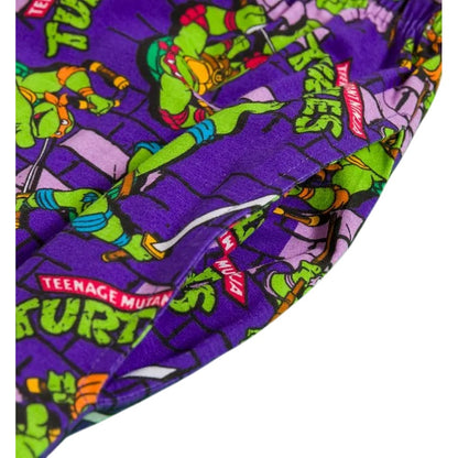 Purple-Green - Lifestyle - Teenage Mutant Ninja Turtles Mens Wall Lounge Pants