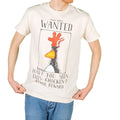 Ecru - Side - Wallace and Gromit Mens Feathers McGraw Wanted Poster T-Shirt