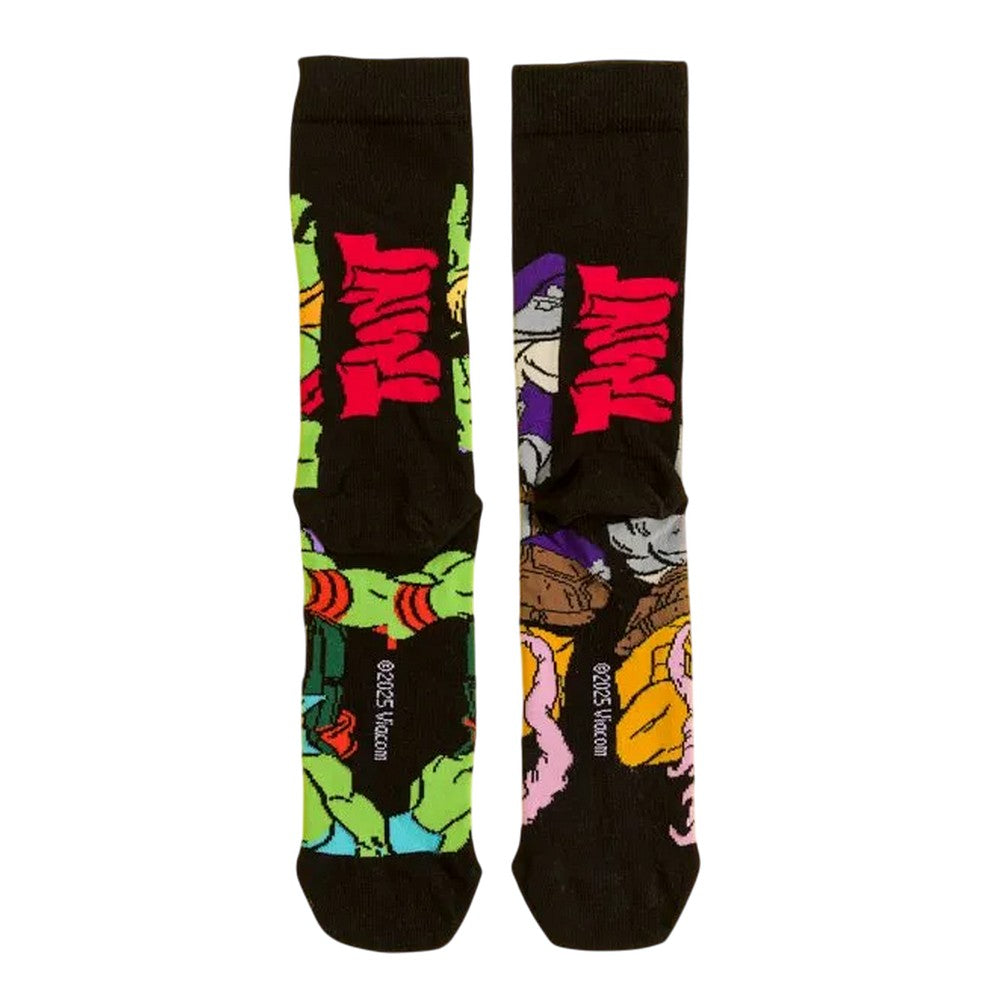 Multicoloured - Back - Teenage Mutant Ninja Turtles Unisex Adult Heroes And Villains Crew Socks