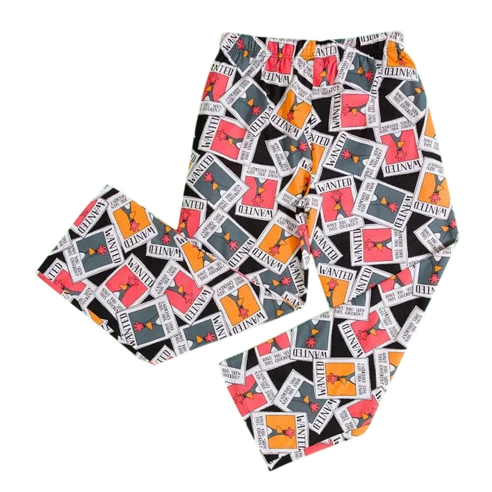 Multicoloured - Back - Wallace and Gromit Mens Wanted Poster Feathers McGraw Lounge Pants