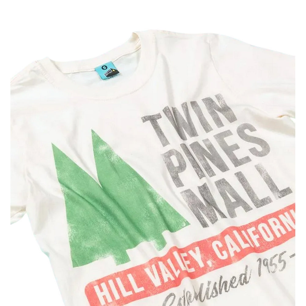 Ecru - Back - Back To The Future Unisex Adult Inspired Twin Pines Mall T-Shirt