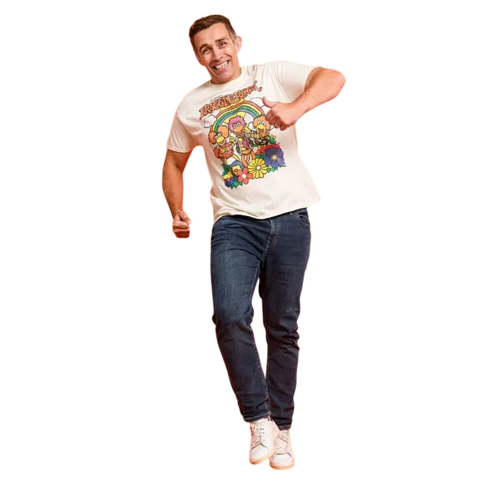 Ecru - Lifestyle - Fraggle Rock Unisex Adult Rainbow T-Shirt