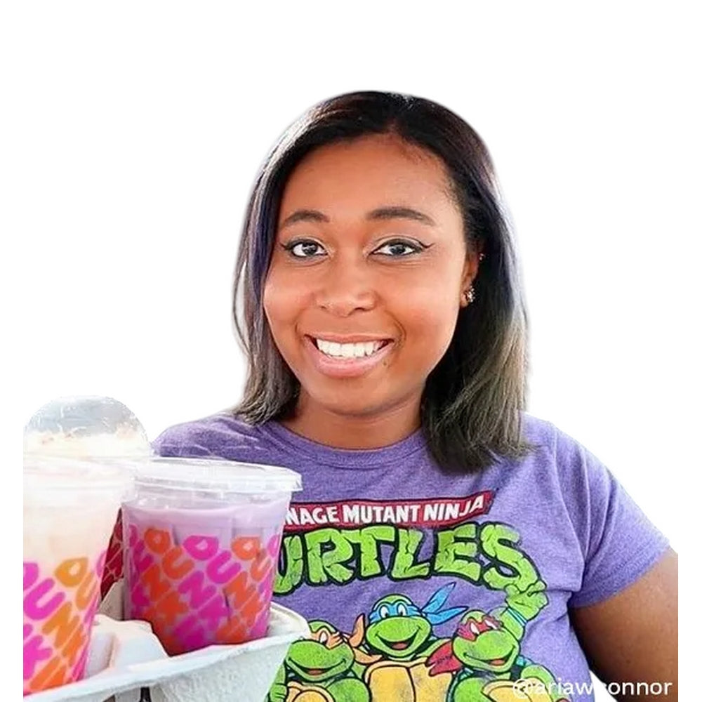 Purple Marl - Side - Teenage Mutant Ninja Turtles Womens-Ladies Classic Fitted T-Shirt
