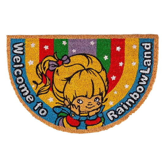Multicoloured - Front - Rainbow Brite Welcome To Rainbow Land Sparkle Door Mat