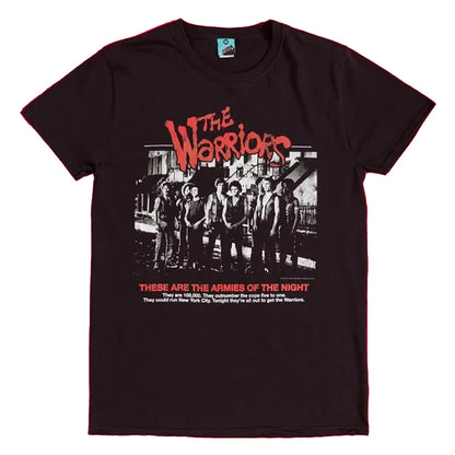 Black - Front - The Warriors Unisex Adult Armies Of The Night T-Shirt