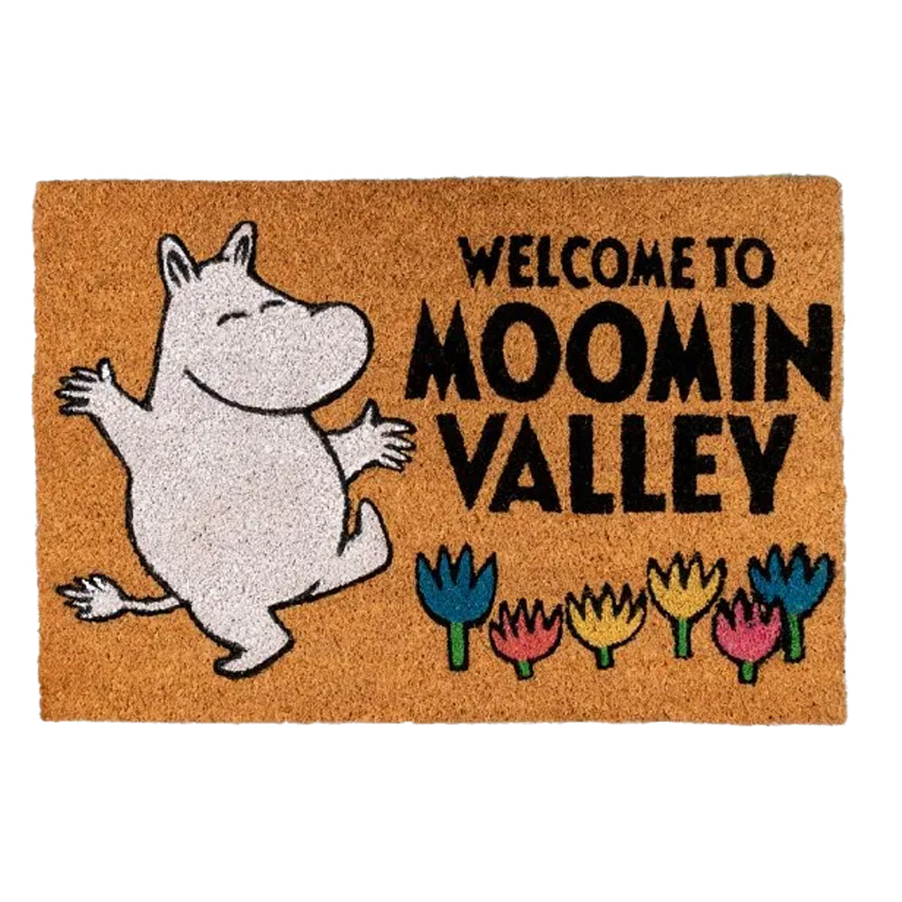 Brown - Front - Moomin Welcome To Moominvalley Door Mat