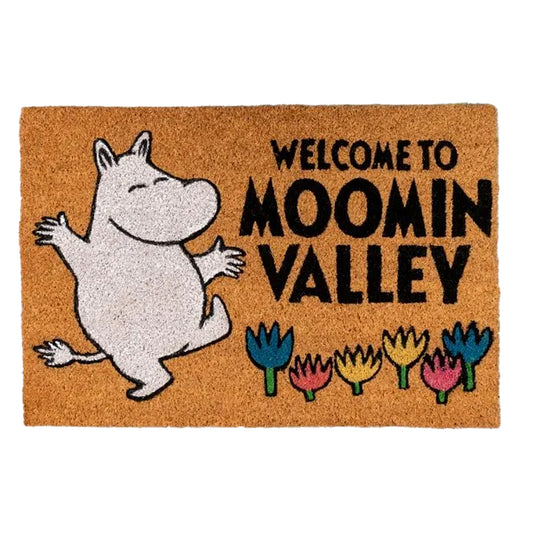 Brown - Front - Moomin Welcome To Moominvalley Door Mat