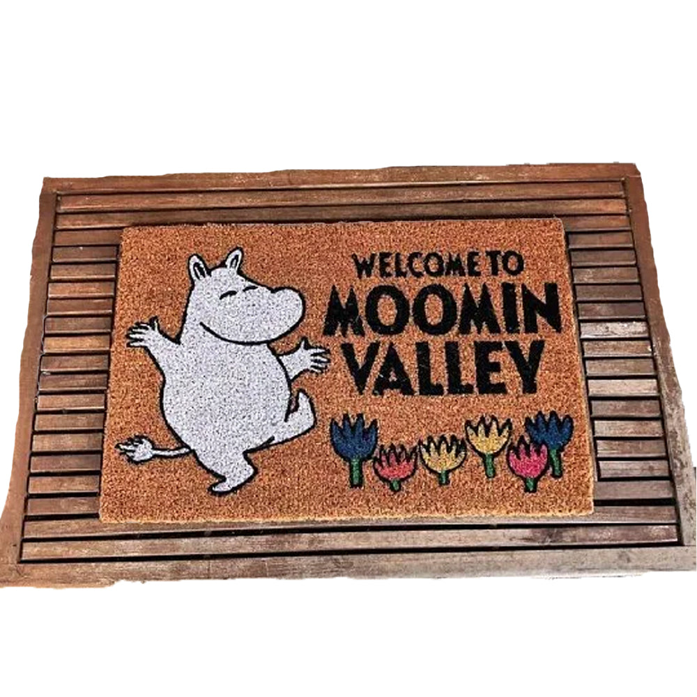 Brown - Back - Moomin Welcome To Moominvalley Door Mat
