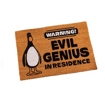 Brown-Black - Front - Wallace and Gromit McGraw Evil Genius Door Mat