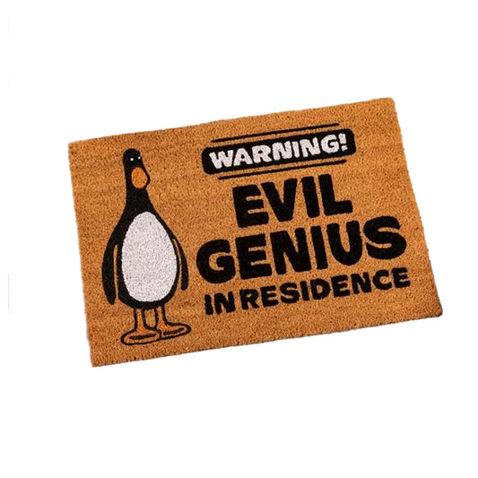 Brown-Black - Front - Wallace and Gromit McGraw Evil Genius Door Mat