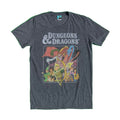 Navy Marl - Front - Dungeons & Dragons Unisex Adult Cartoon T-Shirt