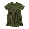 Khaki Green - Front - The Lord Of The Rings Womens-Ladies Map Smock Dress