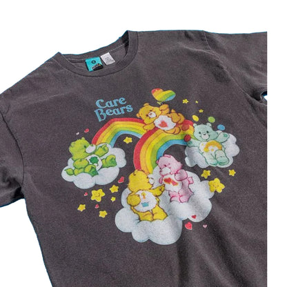 Charcoal - Side - Care Bears Unisex Adult Cloud Vintage Wash T-Shirt