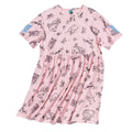 Pink - Front - Cinderella Womens-Ladies Fairytale Bows Smock Dress