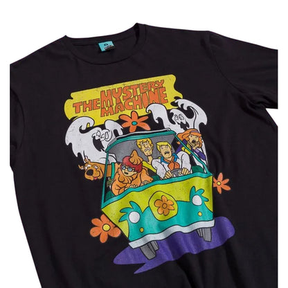 Black - Side - Scooby Doo Unisex Adult The Mystery Machine T-Shirt