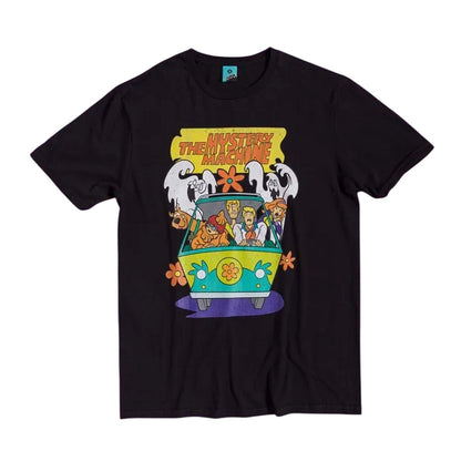 Black - Front - Scooby Doo Unisex Adult The Mystery Machine T-Shirt