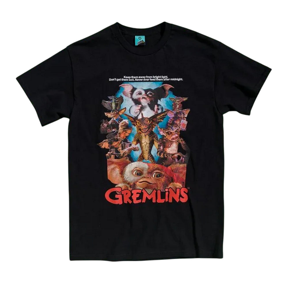 Black - Front - Gremlins Unisex Adult Retro T-Shirt