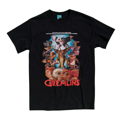 Black - Front - Gremlins Unisex Adult Retro T-Shirt