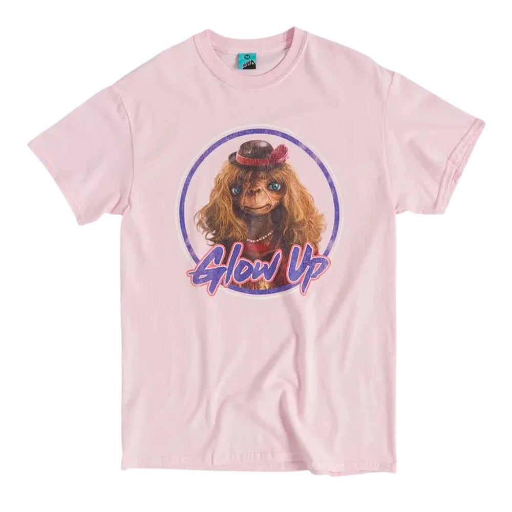Light Pink - Front - E.T. the Extra Terrestrial Unisex Adult Glow Up T-Shirt