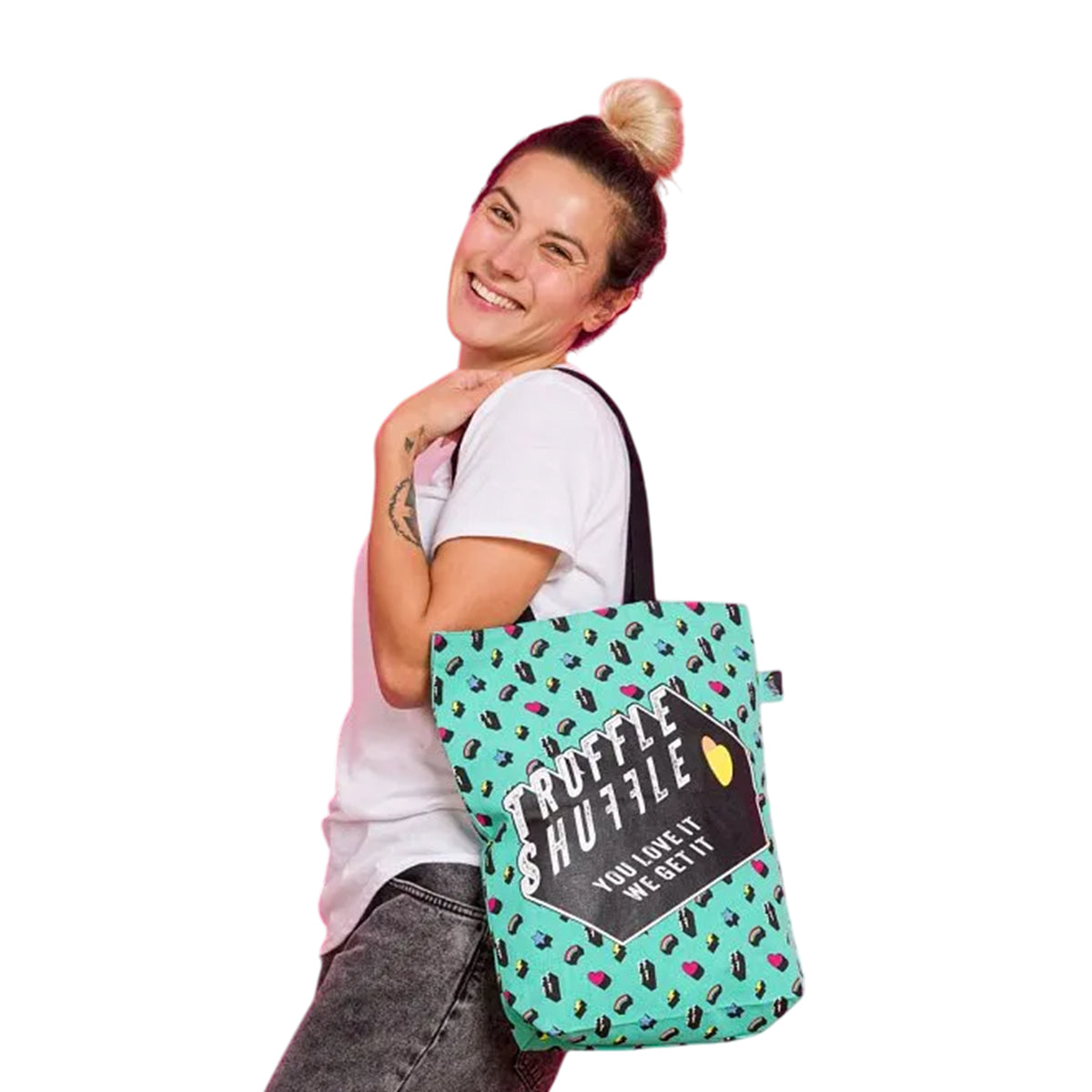 Teal - Side - The Goonies All-Over Print Tote Bag